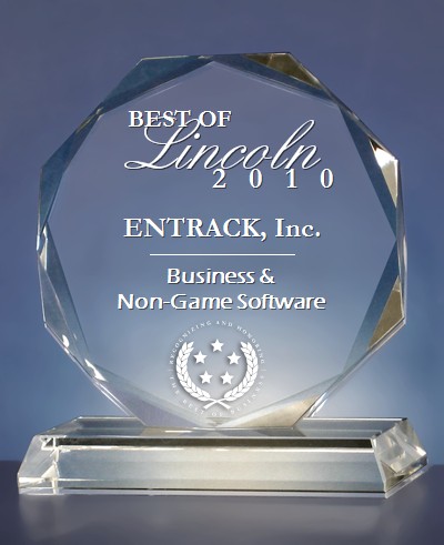 Entrack Best Product in Lincoln 2010